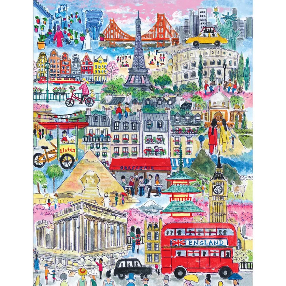 Galison Michael Storrings Cities Around the World Puzzle 1000pcs