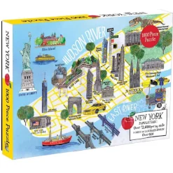 Galison New York City Map Puzzle 1000pcs