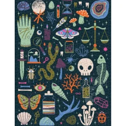 Galison Occult and Curious Glow in the Dark Puzzle 1000pcs