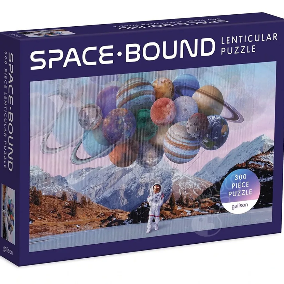 Galison Space Bound Lenticular Puzzle 300pcs