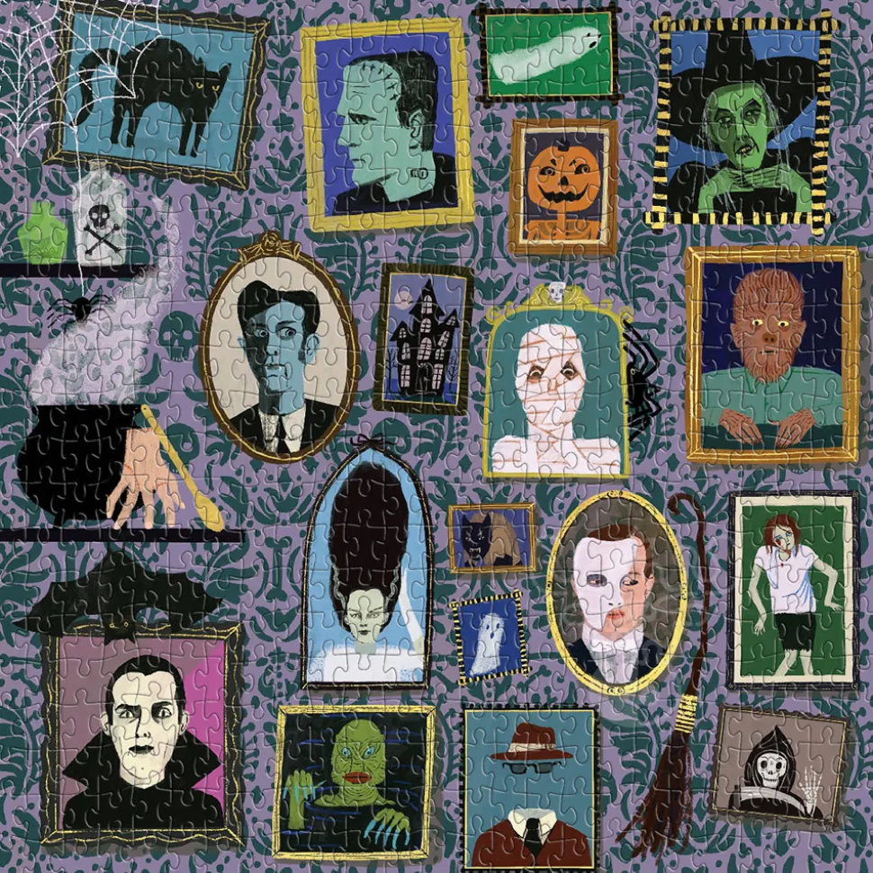 Galison Spooky Portraits Puzzle 500pcs