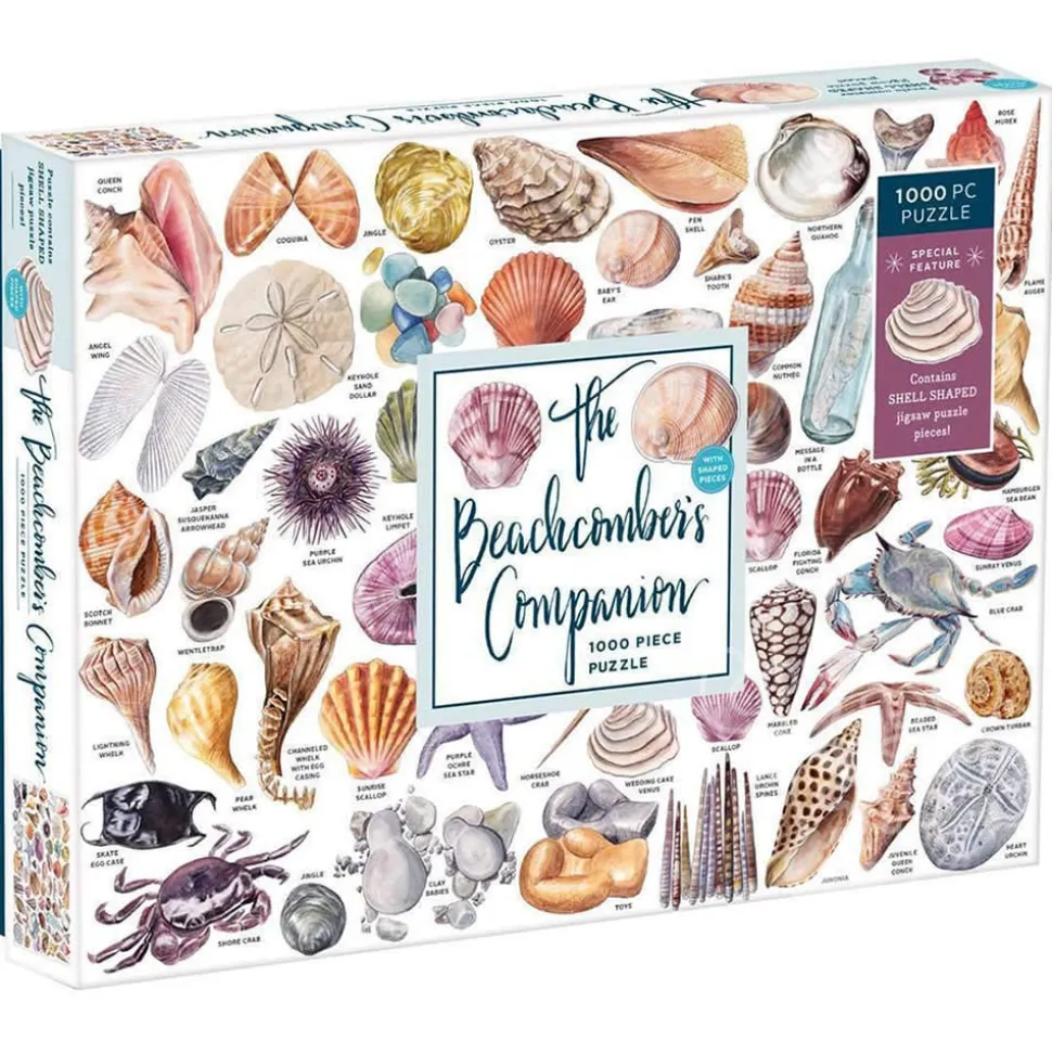 Galison The Beachcomber’s Companion Puzzle 1000pcs contains 20 Shaped Pieces