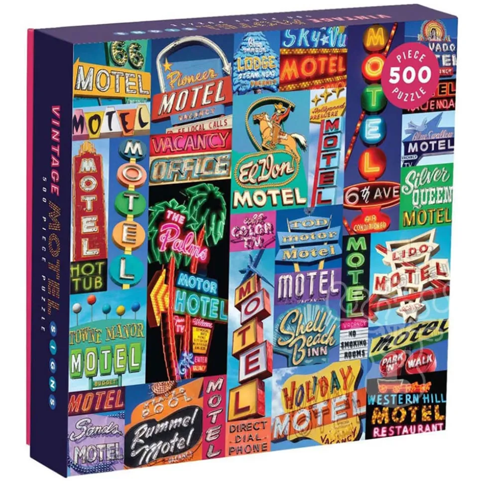 Galison Vintage Motel Signs Puzzle 500pcs