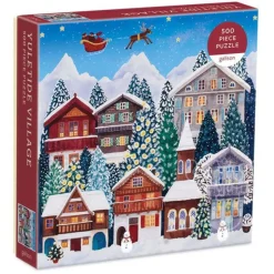 Galison Yuletide Village Puzzle 500pcs