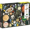 Galison Zero Gravity Puzzle 1000pcs contains 20 Shaped Pieces