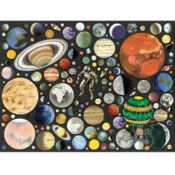 Galison Zero Gravity Puzzle 1000pcs contains 20 Shaped Pieces
