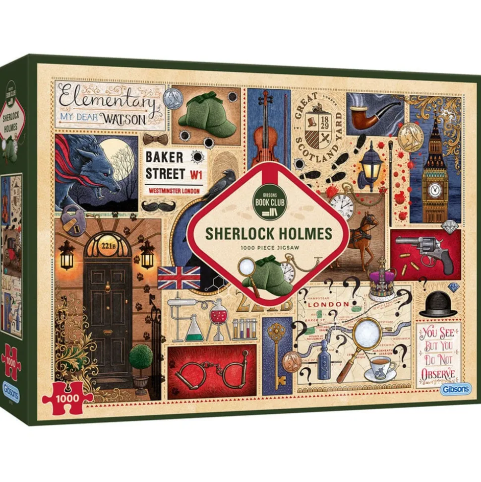 Gibsons Book Club: Sherlock Holmes Puzzle 1000pcs RETIRED