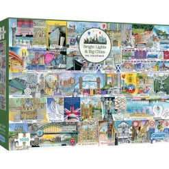 Gibsons Bright Lights & Big Cities Puzzle 1000pcs