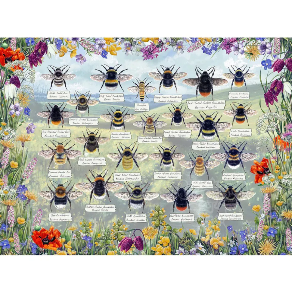 Gibsons Brilliant Bees Puzzle 1000pcs