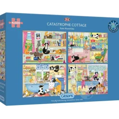 Gibsons Catastrophe Cottage Puzzle 4 x 500pcs