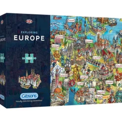 Gibsons Exploring Europe Puzzle 1000pcs