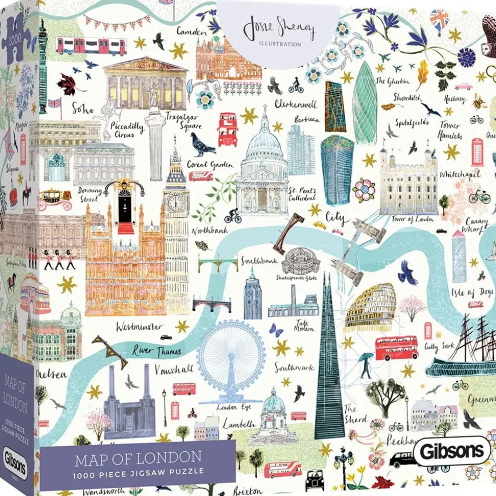 Gibsons Map of London Puzzle 1000pcs