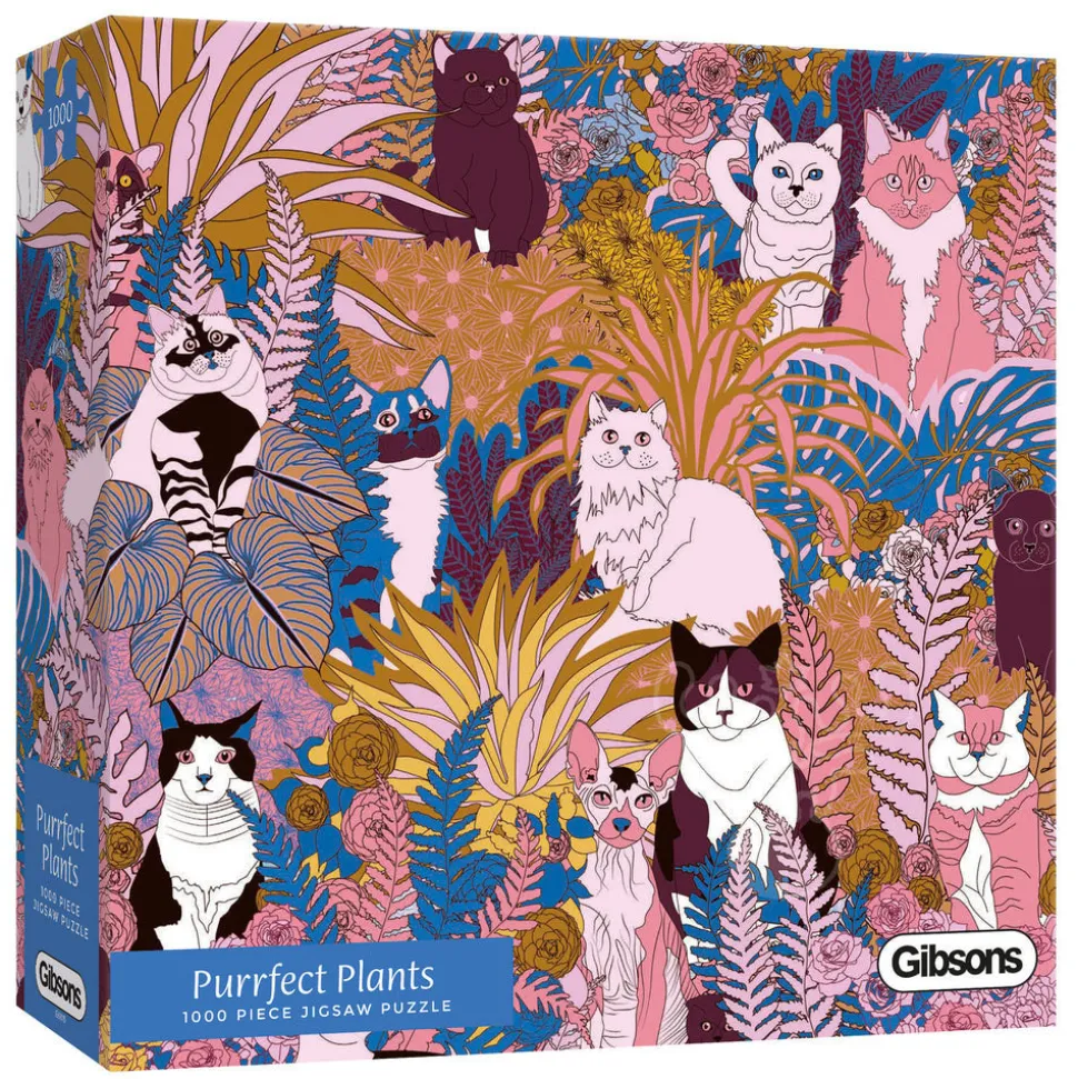 Gibsons Purrfect Plants Puzzle 1000pcs