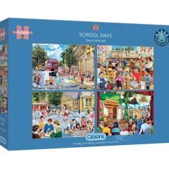 Gibsons School Days Puzzle 4 x 500pcs