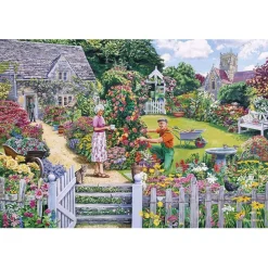 Gibsons The Gardener's Round Puzzle 4 x 500pcs