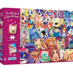 Gibsons The World of Cats & Dogs Puzzle 1000pcs RETIRED