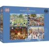 Gibsons Village Celebrations Puzzle 4 x 500pcs