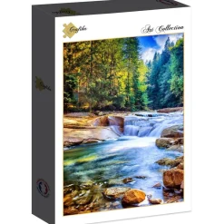 Grafika Belle Cascade dans la Forêt (Beautiful Waterfall in the Forest) Puzzle 2000pcs