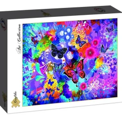 Grafika Colorful Flowers and Butterflies Puzzle 2000pcs