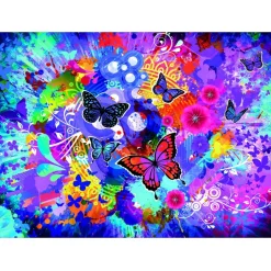 Grafika Colorful Flowers and Butterflies Puzzle 2000pcs