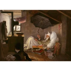 Grafika The Poor Poet, 1839 - Carl Spitzweg Puzzle 1000pcs