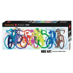 Heye Bike Art: Colourful Row Panorama Puzzle 1000pcs