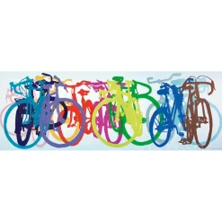 Heye Bike Art: Colourful Row Panorama Puzzle 1000pcs