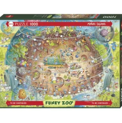 Heye Funky Zoo: Cosmic Habitat Puzzle 1000pcs
