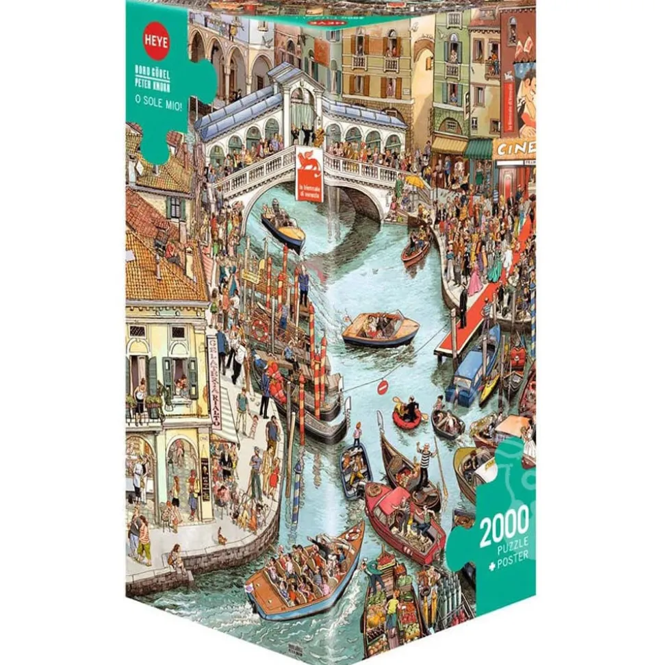 Heye O Sole Mio! Puzzle 2000pcs Triangle Box