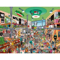 Heye Record Store Puzzle 1500pcs Triangle Box