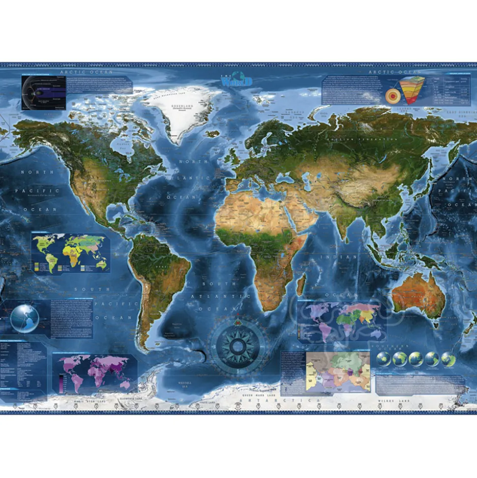 Heye Satellite Map Puzzle 2000pcs. RETIRED