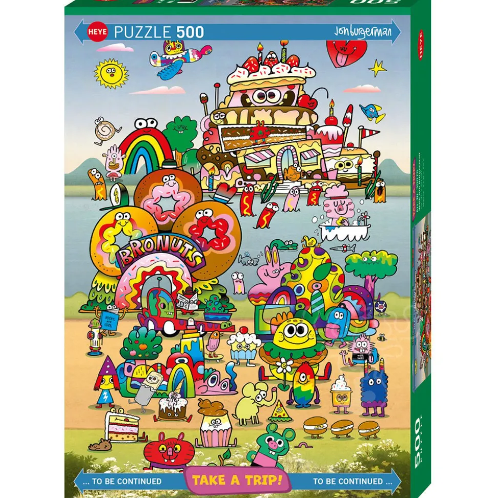 Heye Take a Trip: With Jon Burgerman Puzzle 500pcs