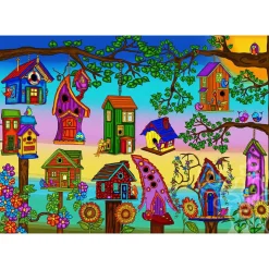 JaCaRou Bird Houses Puzzle 1000pcs