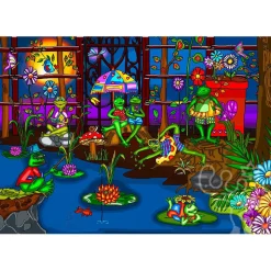 JaCaRou Frog's Summer Camp Puzzle 1000pcs