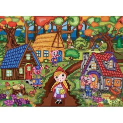 JaCaRou Three Friendly Little Pigs Puzzle 1000pcs