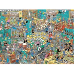 Jumbo Jan van Haasteren - The Music Shop and Holiday Jitters Puzzle 2 x 1000pcs