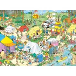 Jumbo Jan van Haasteren - Camping in the Forest Puzzle 1000pcs