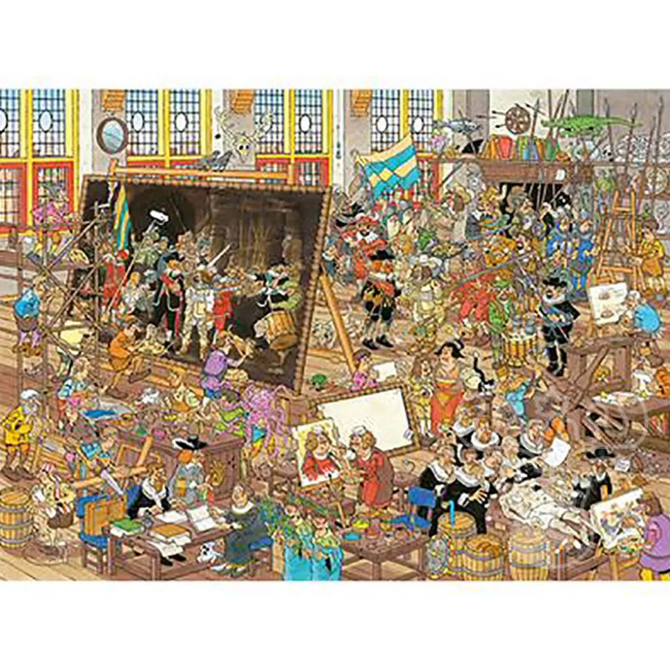 Jumbo Jan van Haasteren - Rembrandt's Studio and Gallery of Curiosities Puzzle 2 x 1000pcs