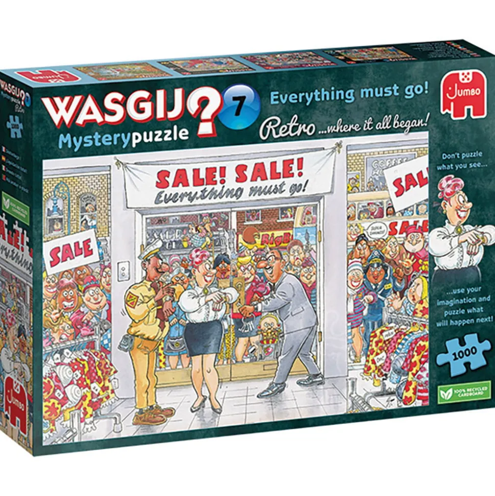 Jumbo Wasgij Mystery Retro 7 Everything Must Go! Puzzle 1000pcs