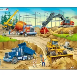 Larsen Construction Site Tray Puzzle 30pcs