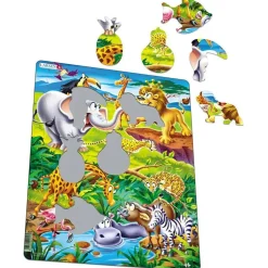 Larsen Safari Tray Puzzle 18pcs