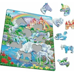 Larsen Unicorns Tray Puzzle 32pcs