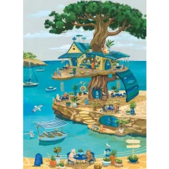 Magnolia Cats on the Tree Puzzle 1000pcs