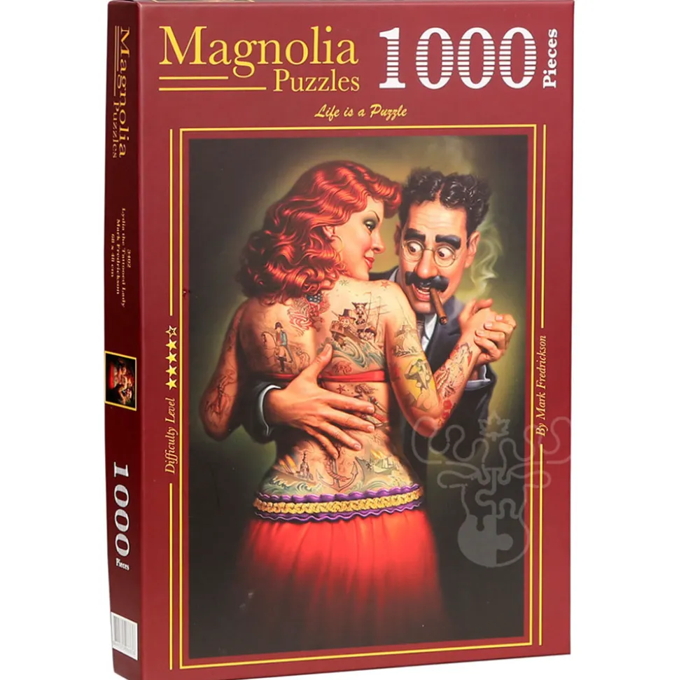 Magnolia Lydia the Tattooed Lady - Mark Fredrickson Special Edition Puzzle 1000pcs