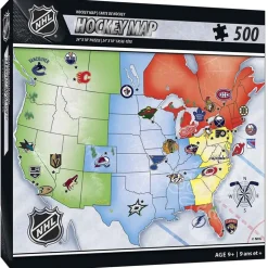 MasterPieces NHL Hockey Map Puzzle 500pcs