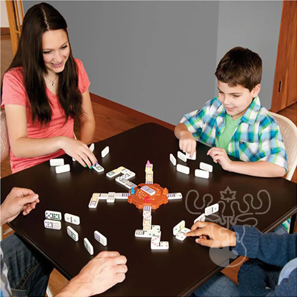 Mexican Train Double 12 Colored Dominoes