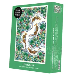 Michèle Wilson Contemporary Illustrations Bouguereau: Les tigres III Wood Puzzle 500pcs