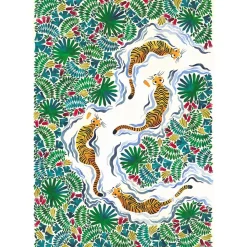 Michèle Wilson Contemporary Illustrations Bouguereau: Les tigres III Wood Puzzle 500pcs