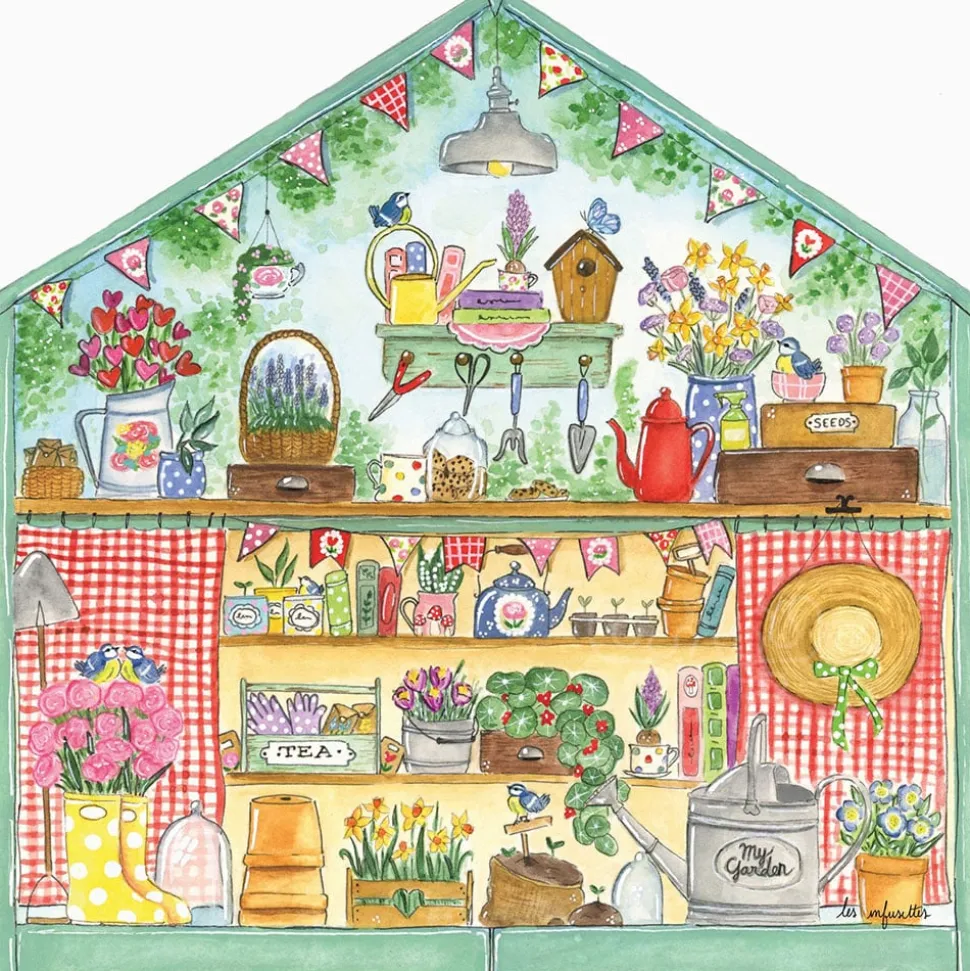 Michèle Wilson Les Infusettes: Somerset Greenhouse Wood Puzzle 250pcs