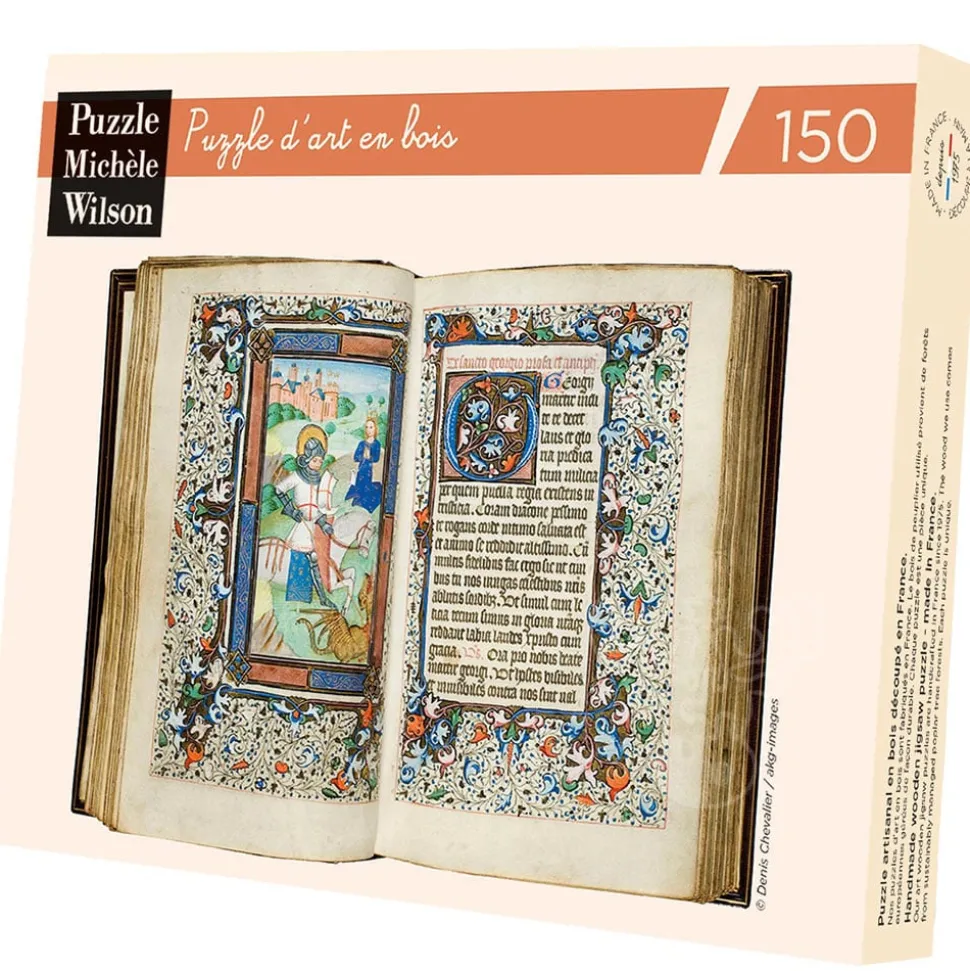 Michèle Wilson Saint Georges terrassant le dragon Wood Puzzle 150pcs